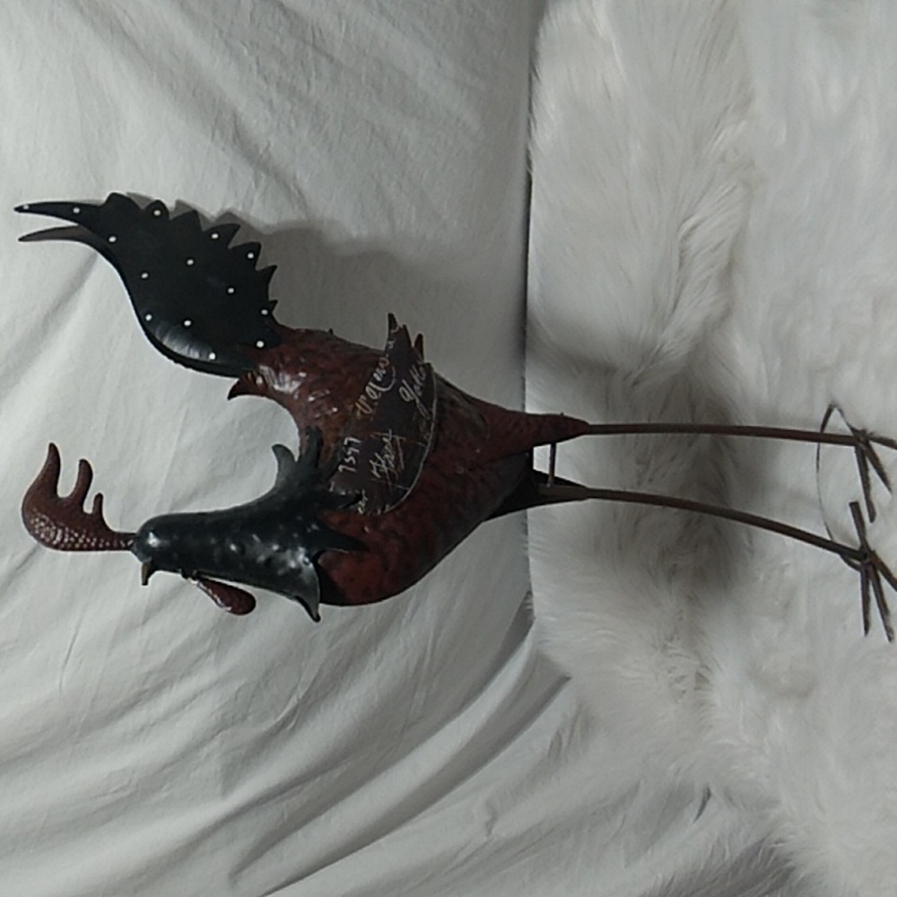 Metal Tall Rooster Home/Yard Decor GUC - Picture 9 of 16